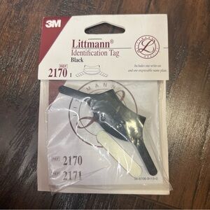 New Stethoscope Identification Tag #2170 2171 – Black